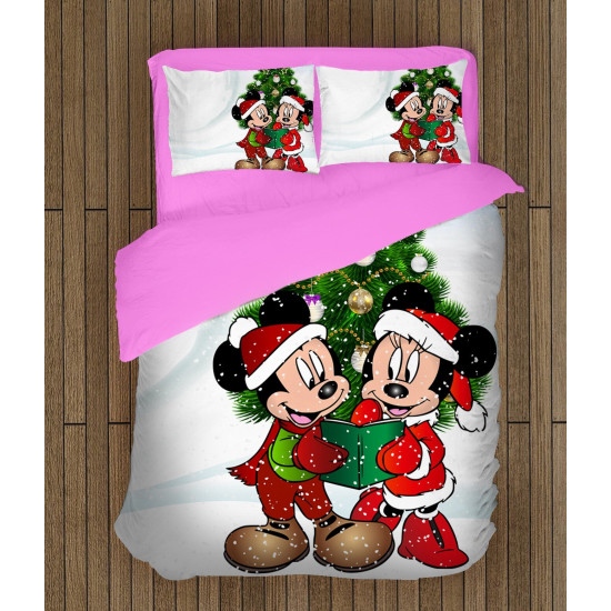 Přikrývka - Christmas Minnie and Mickey