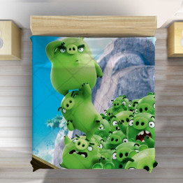 Dětský přehoz na postel - Bad piggies angry birds