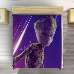 Přehoz na postel 3D - Avengers infinity war Groot