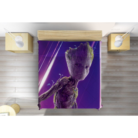 Přehoz na postel 3D - Avengers infinity war Groot