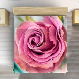 Růžový přehoz na postel 3D - Beautiful rose