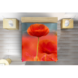 Luxusní přehoz na postel máky - Poppies