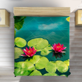 Přehoz přes postel - Water lily