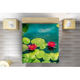 Přehoz přes postel - Water lily