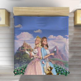 Přehoz přes postel - Barbie Princesses