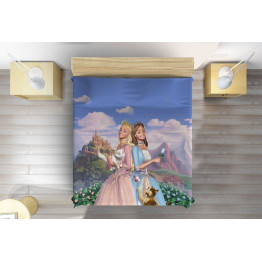 Přehoz přes postel - Barbie Princesses