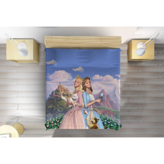 Přehoz přes postel - Barbie Princesses