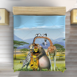 Dětský přehoz na postel - Madagascar