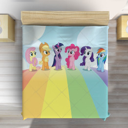 Přehoz na postel pro děti - Little Pony Rainbow