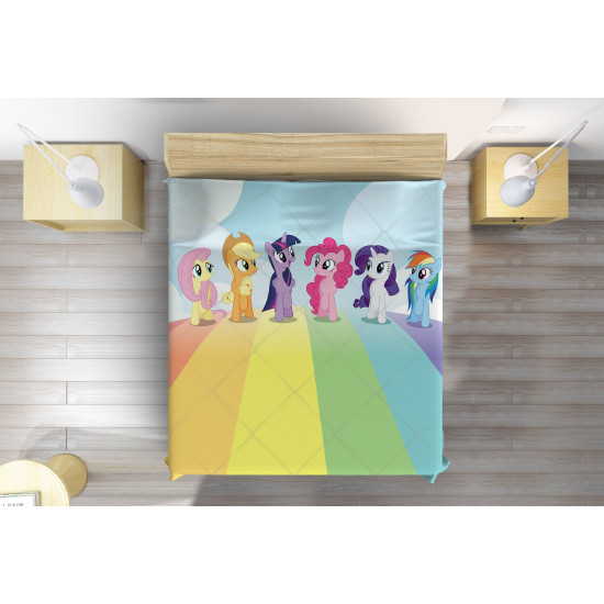 Přehoz na postel pro děti - Little Pony Rainbow