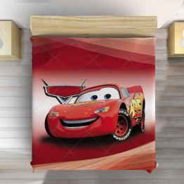 Červený přehoz na postel - McQueen Cars