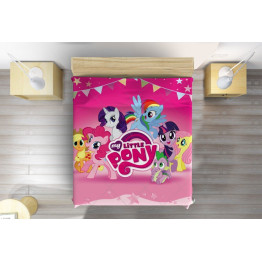 Růžový přehoz na postel - My Little Pony
