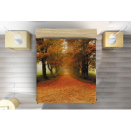 Přehoz přes postel - Autumn Path