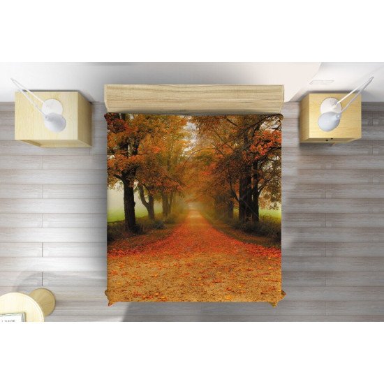 Přehoz přes postel - Autumn Path