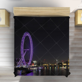 Přehoz přes postel - London Eye