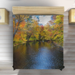 Přehoz na postel - River in Autumn