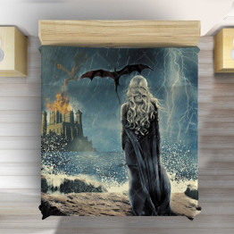 Luxusní přehoz na postel 3D - Deneris Game of Thrones