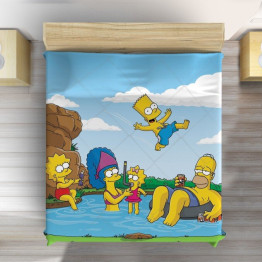 Přehoz na postel 3D - The Simpsons