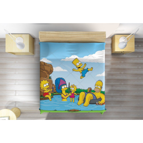 Přehoz na postel 3D - The Simpsons