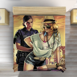 Přehoz na postel 3D - GTA Police