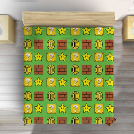 Přehoz na postel - Super Mario Coins