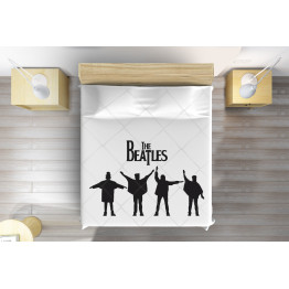 Bílý přehoz na postel - The Beatles Shadow
