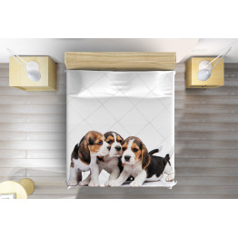 Přehoz přes postel - Beagles Babies