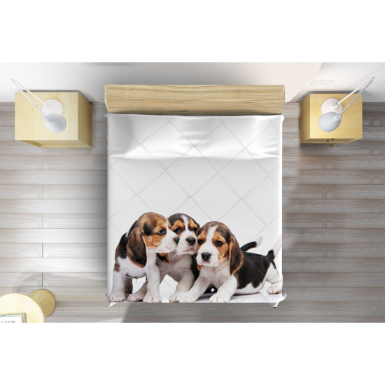 Přehoz přes postel - Beagles Babies