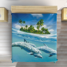Luxusní přehoz na postel - Dolphins