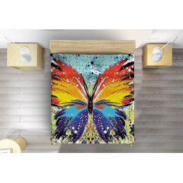 Přehoz přes postel - Colorful Butterfly