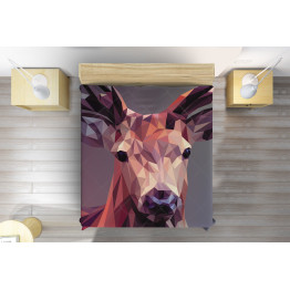 Přehoz přes postel - Geometric Deer