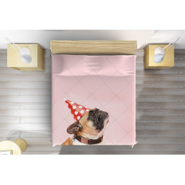 Přehoz přes postel pejsci - French Bulldog Party