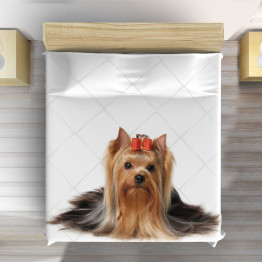 Luxusní přehoz na postel - Yorkshiere Terrier