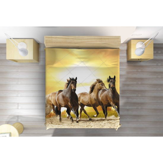 Přehoz na postel - Horse Sunset