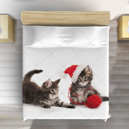 Přehoz na postel - Kittens with Yarn