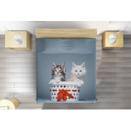 Přehoz přes postel - Cats in Basket