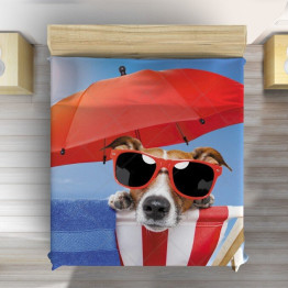 Luxusní přehoz na postel - Beach Dog