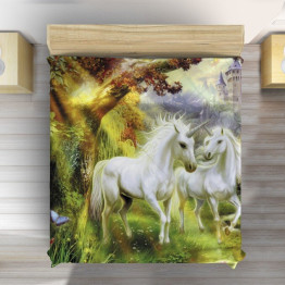 Přehoz na postel jednorožec - Magic Unicorn