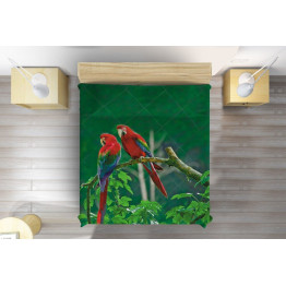 Luxusní přehoz na postel - Parrots