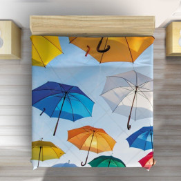 Přehoz na postel - Colorful Umbrellas