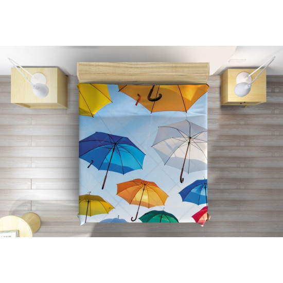 Přehoz na postel - Colorful Umbrellas
