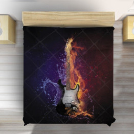 Přehoz přes postel - Guitar Ice and Fire