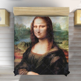 Přehoz na postel 3D - Mona Lisa