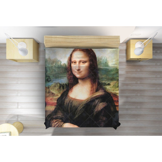 Přehoz na postel 3D - Mona Lisa