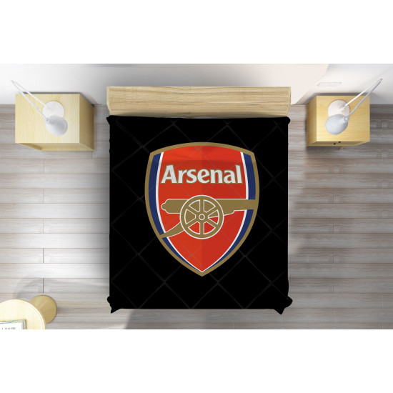 Přehoz přes postel fotbal - Arsenal Black