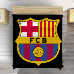 Přehoz na postel fotbal - Barcelona Black
