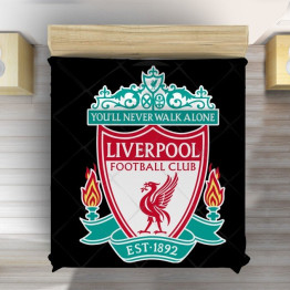 Luxusní přehoz na postel fotbal - Liverpool Black