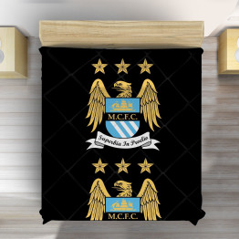 Přehoz na postel fotbal - Manchester City