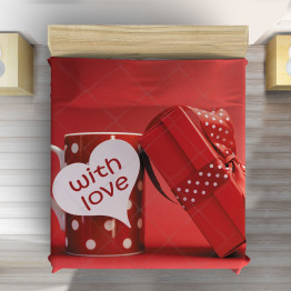 Přehoz na postel 3D - With Love