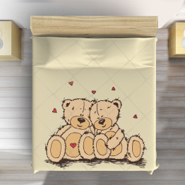 Přehoz přes postel - Bears In Love